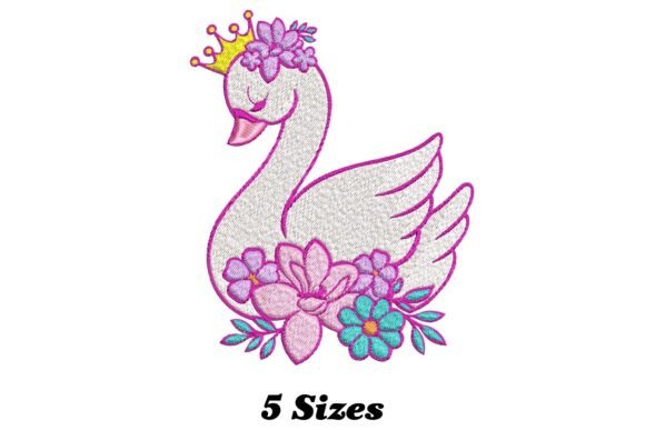 Majestic Swan: Elevating Holiday Embroidery Collections