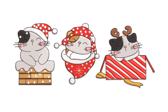 Review: Christmas Baby Cats Embroidery Design