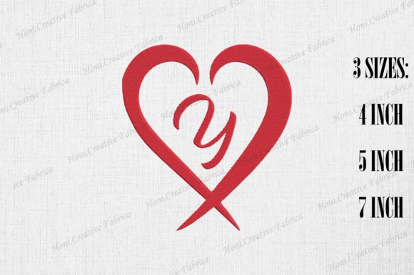 Review: Letter Y with Heart Valentine’s Day Design