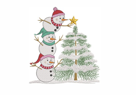 Snowmen with Star on Top of the Tree Review